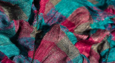 Doku Arka Plan, Kadın Eşarp Dokulu Gevrek Bez. Bir atkı