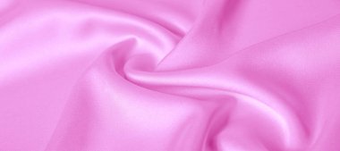  Doku. Pembe ipek kumaş. parlak parlaklık ve karakteristik 