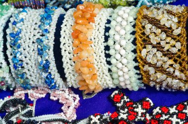 Doku arka planı, desen. Sanatsal çok renkli cam, applie