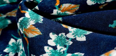 Doku, arka plan, desen, f yeşil renkleri ile kumaş mavi