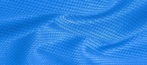 Textura de fondo, patrón Tela de lana caliente con azul cosido — Foto de Stock