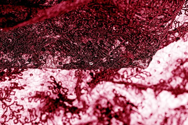 Υφή, μοτίβο, δαντέλα ύφασμα σε κόκκινο χρώμα σε λευκό φόντο. Deli — Φωτογραφία Αρχείου