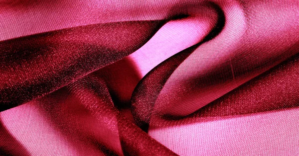 Background, pattern, texture, wallpaper, red silk fabric. Add a — Stock Photo, Image