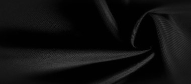 doku, arka plan, desen. Siyah ipek kumaş. Bu siyah ve