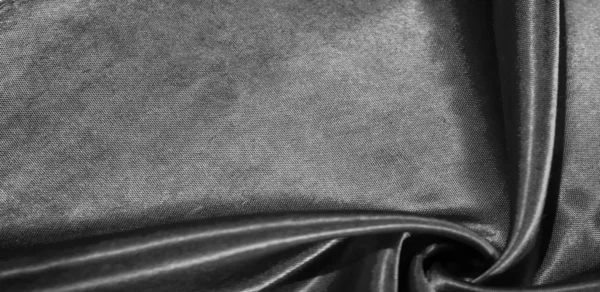 Textur, bakgrund, mönster, sidentyg i svart. Detta adorabl — Stockfoto