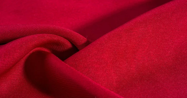 Textura, fondo, patrón, tela de seda roja carmesí — Foto de Stock