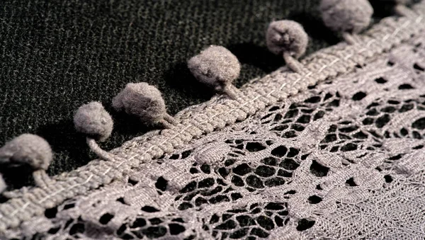 Texture background, female lace scarf. Arrived quickly and beaut — Stock Photo, Image