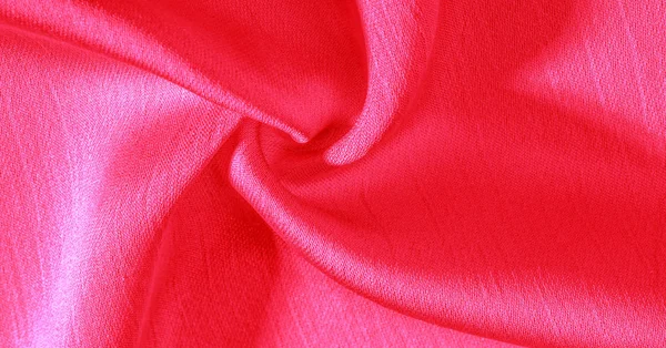 Tausta kuvio rakenne tapetti, Crimson vaaleanpunainen silkki kangas . — kuvapankkivalokuva