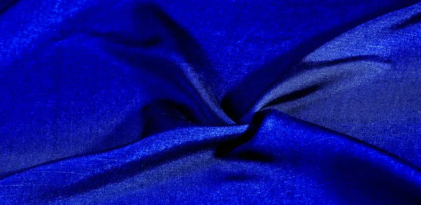 Tekstura, tło, wzór, niebieski kolor, tkanina. Tkanina bawełniana — Zdjęcie stockowe