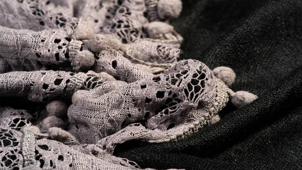Texture background, female lace scarf. Arrived quickly and beaut — Stock Photo, Image