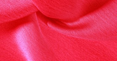 Arka plan desen doku duvar kağıdı, kırmızı pembe ipek kumaş. 