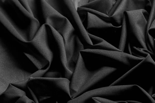 Fond texturé Plans, Tissu noir. Ce tissu léger de li — Photo