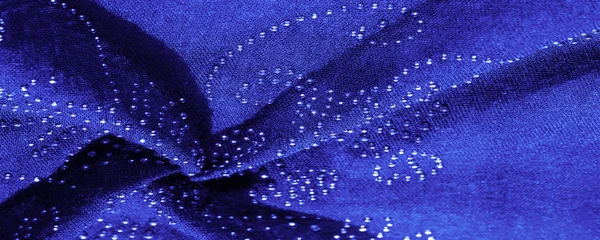 Extura, fundo, padrão, cartão postal, seda azul com colado — Fotografia de Stock