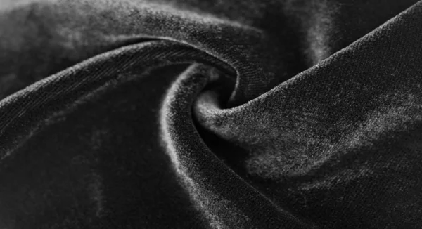 Texture background, pattern. Black Velveteen. This magnificent e — Stock Photo, Image