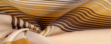 Doku, arka plan, desen, kahverengi renk ipek kumaş, geomet