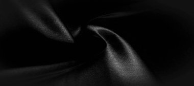 doku, arka plan, desen. Siyah ipek kumaş. Bu siyah ve