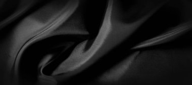 doku, arka plan, desen. Siyah ipek kumaş. Bu siyah ve