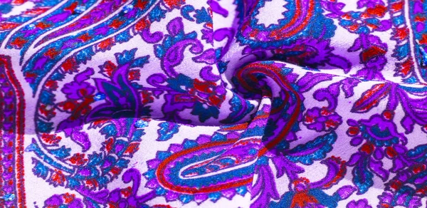Achtergrond textuur, patroon, Paisley stof katoen. Ontworpen door — Stockfoto