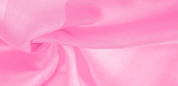 Texture, sfondo, motivo, tessuto di seta rosa. Questa seta è inc — Foto Stock