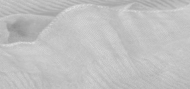 Doku, arka plan, desen, beyaz ipek oluklu ezilmiş fabr