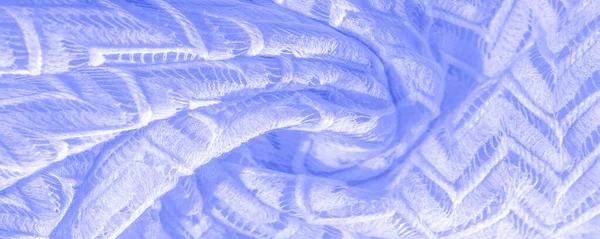 Textuur, achtergrond, patroon, zijde stof blauw, gelaagde Lace TUL — Stockfoto