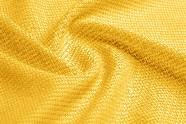 Tekstura tła, wzór tkanina ciepła wełna z zszywane YEL — Zdjęcie stockowe