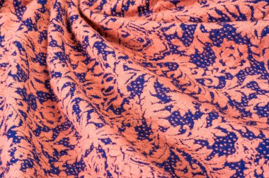 Dokulu, arka plan, desen, Kumaş yün, mavi bir arka plan üzerinde