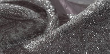 Doku arka planı, desen. beyaz brokar kumaş. Organze broca