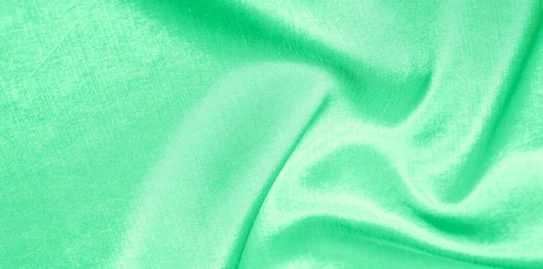 Pattern, background, pattern, texture, green silk fabric. This u — Stock Photo, Image