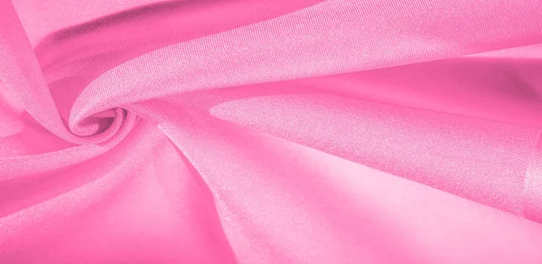 Texture, sfondo, motivo, tessuto di seta rosa. Questa seta è inc — Foto Stock