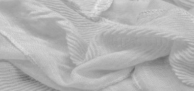 Doku, arka plan, desen, beyaz ipek oluklu ezilmiş fabr
