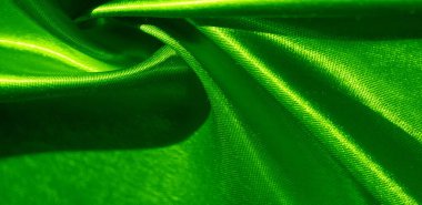 Doku, arka plan, desen, yeşil renk ipek kumaş. Bu bir