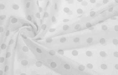 Dokulu arka plan, siyah ve beyaz polka nokta ipek kumaş. Bu