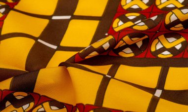 Arka plan dokusu. ipek parlak kumaş Mozaik geometrik şekiller C