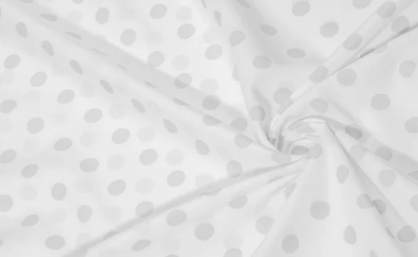 Fondo texturizado, tela de seda de lunares en blanco y negro. Esto... — Foto de Stock