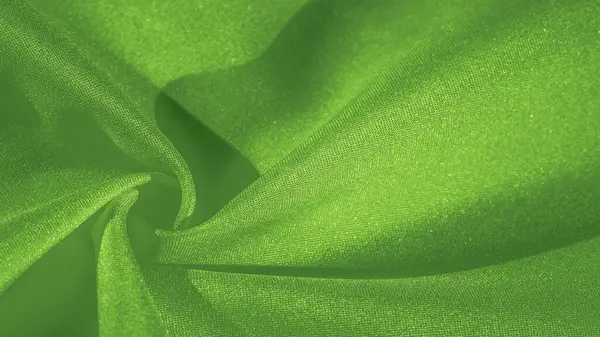 Tekstur, latar belakang, pola, kain hijau sutra. Buat satin menyala — Stok Foto