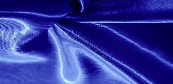 Textura, fondo, patrón, tela de seda en azul. Este adorable — Foto de Stock