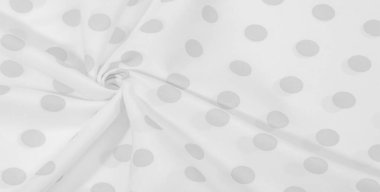 Dokulu arka plan, siyah ve beyaz polka nokta ipek kumaş. Bu