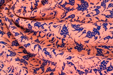 Dokulu, arka plan, desen, Kumaş yün, mavi bir arka plan üzerinde