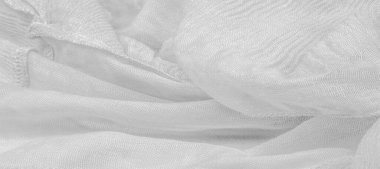 Doku, arka plan, desen, beyaz ipek oluklu ezilmiş fabr