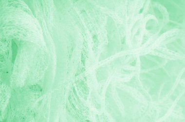 Örgü yeşilli kumaş. Sizin için ruhani parlaklık bir çizgi ekleyin