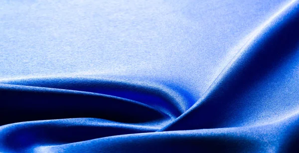 Textura, Tela de seda azul, Hecho solo para el estado de ánimo que introd — Foto de Stock