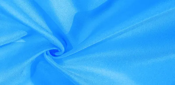 Textura, fondo, patrón, tela de seda en azul. Esta seda es — Foto de Stock