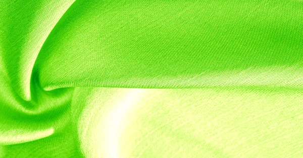 Φόντο, μοτίβο, υφή, ταπετσαρία, πράσινο μεταξωτό ύφασμα. Η — Φωτογραφία Αρχείου