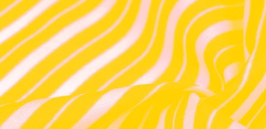 ipek çizgili kumaş. sarı beyaz çizgiler. Bu güzel, süper