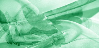 Doku arka plan, desen, duvar kağıdı. beyaz ipek kumaş, yeşil