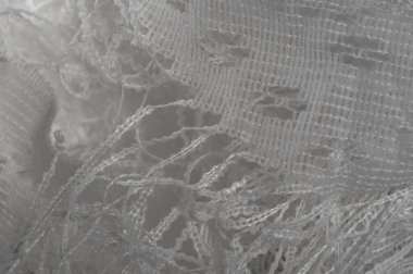 Doku, arka plan, desen. Beyaz tül. Bu olağanüstü n ekleyin