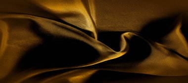 doku, arka plan, desen. altın sarısı ipek kumaş panorami