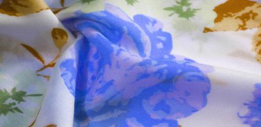 doku deseni pamuklu kumaş. Beyaz bir backgrou üzerinde çiçekler güller