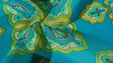 doku, arka plan, bir desen ile çok renkli ipek kumaş 